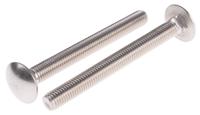 122-4442 Plain Stainless Steel Coach Bolt, M10 x 100mm
