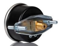 192-6253 RS PRO G 1/8 Analogue Pressure Gauge 4bar Back Entry 50mm Outside Diameter, UKAS