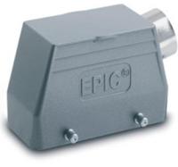 1011300012954500 EPIC H-B Heavy Duty Power Connector Hood, 108 Contacts, PG21 Thread, Side Entry