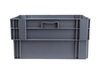725-9186 RS PRO 60L Grey PP Large Storage Box, 320mm x 400mm x 600mm