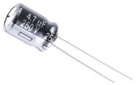 eca2ehg4r7 Panasonic 4.7μF Aluminium Electrolytic Capacitor 250V dc, Radial, Through Hole - ECA2EHG4R7