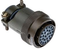 kpt06f16-26s ITT Cannon, KPT, Copper Alloy 26 Way Cable Mount MIL Spec Circular Connector Plug, Socket Contacts,Shell Size 16,