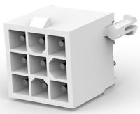 1-770182-0 TE Connectivity Mini-Universal MATE-N-LOK Series Straight Through Hole PCB Header, 9 Contact(s), 4.14 mm Pitch, 3 Row,