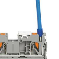3212011 Phoenix Contact 4-Way PTS 2.5-QUATTRO-PE Earth Terminal Block, 4mm², 26 → 12 AWG Wire, Push In, Polyamide