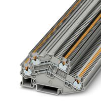 3214686 Phoenix Contact  PTTBS 1.5/S-PV Series Grey, Double-Level, Push In Termination