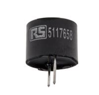 511-7658 RS PRO 85dB PCB Mount Continuous Internal Magnetic Buzzer Component, 12 (Dia.) x 9.5mm, 4V dc Min, 8V dc Max