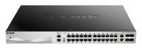 dms-3130-30pse D-Link 30-Port Layer 3 Stackable Multi-Gigabit Managed PoE Switch with 25G Uplinks, Managed 30 Port Managed Switch With