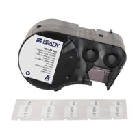 m5-120-492 Brady B-492 Black on White Label Printer Labels, 0.5 in Length, 1 in Width, 0.5in Label Length, 1in Label Width