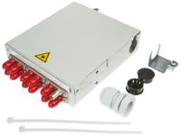 h82050f0001 Telegartner 6 Port ST Multimode Duplex Fibre Optic Patch Panel With 6 Ports Populated