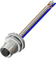 283-5001 RS PRO Industrial Circular Connector, 5 Contacts, Panel, M12 Connector, Plug, Socket, Female, IP67, RS Pro M12 Series