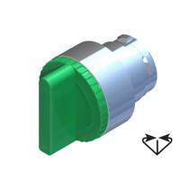 238-3916 RS PRO 3 Position Selector Switch Head, 22.5mm Cutout, Green Handle