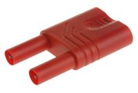 932200101 Hirschmann Test & Measurement Red Male Banana Plug, 4 mm Connector, 32A, 1000V ac/dc, Nickel Plating