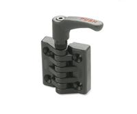 422334 Elesa PA Friction Hinge with a Fixed Pin, Screw Fixing, 96.5mm x 97.5mm x 35mm