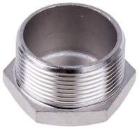 499-3669 RS PRO Stainless Steel Pipe Fitting Hexagon Plug, Male R 1-1/2in