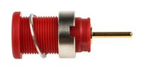 972359101 Hirschmann Test & Measurement Red Female Banana Socket, 4 mm Connector, Solder Termination, 24A, 1000V ac/dc, Gold