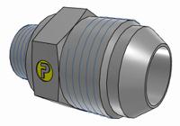 12m18f82edmxs Parker Hydraulic Male Stud M18 Male to UNF 1 1/16-12 Male, 12M18F82EDMXS