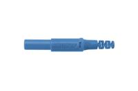 sfk-30-s-ni-ok-bl Schutzinger Blue Male Banana Plug, 4 mm Connector, Screw Termination, 32A, 1000V, Nickel Plating