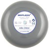 ab6-24dc Moflash AB6 Solenoid Series Wall Mount Siren, 24 V dc, 100dB at 1 m, IP44, DC, Single-Tone