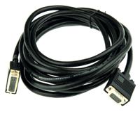 11045450-10 Roline, Male DVI-A to Male VGA  Cable, 5mBlack sheath