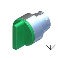 238-3915 RS PRO 3 Position Selector Switch Head, 22.5mm Cutout, Green Handle