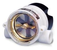 194762 Gems Sensors RFO Series RotorFlow Electronic Flow Sensor for Liquid, 8 gal/min Min, 60 gal/min Max