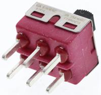 1201m2s3cqe2 C & K PCB Slide Switch DPDT Latching 6 A @ 120 V ac, 6 A @ 28 V dc Slide