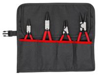 00-19-56-v01 Knipex 4-Piece Circlip Plier Set, Straight Tip, 315 mm Overall