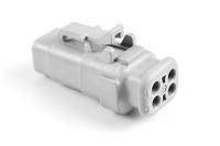 atm06-4s-sr01gy Amphenol Industrial, ATM Automotive Connector Plug Grey Cable Mount 4 Way, Crimp Termination ATM06-4S-SR01GY