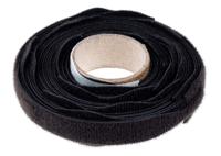 449-9189 RS PRO  Self Engaging Black Hook & Loop Tape, 20mm x 200mm