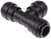 pm0212e John Guest PM Series Tee Tube-to-Tube Adaptor Push In 12 mm, Push In 12 mm to Push In 12 mm, Tube-to-Tube Connection