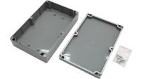 rnd-455-00212 1-Avel RND Series Dark Grey ABS Enclosure, IP65, Dark Grey Lid, 222 x 146 x 55mm