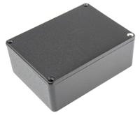 1590sbk Hammond 1590 Series Black Die Cast Aluminium Enclosure, IP54, Black Lid, 110.5 x 81.5 x 40mm
