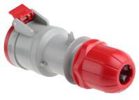 3131647 Scame IP44 Red Cable Mount 3P + N + E Industrial Power Socket, Rated At 16A, 415 V