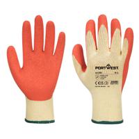 a100orrl Portwest A100 Orange Polyester General Handling Gloves, Size L, Latex Coating