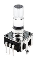 dpl12sv2424a25k3 TE Connectivity 24 Pulse Incremental Mechanical Rotary Encoder with a 6.8 mm Knurl Shaft (Not Indexed), Through Hole