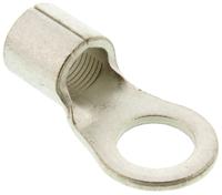 31090 TE Connectivity, Budget Uninsulated Ring Terminal, M3 (#5) Stud Size, 0.26mm² to 1.65mm² Wire Size