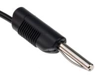 668-4584 RS PRO, 2.5A, 50V ac, Black, 1m Lead Length