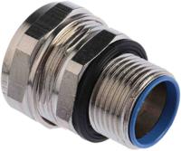 7tca296020r0159-sp20m20m Adaptaflex Swivel, Conduit Fitting, 20mm Nominal Size, M20, Brass, Silver IP65 rating
