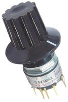 mr-k206 NKK Switches, 2 → 6 Position DP6T Rotary Switch, 0.1 → 100 mA, Through Hole