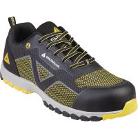 memphepnj46 Delta Plus MEMPHIS S1P ESD SRC Men's Black/Yellow Composite Toe Capped Safety Shoes, UK 11, EU 46