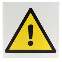 813-4542 RS PRO General Hazard Hazard Warning Sign