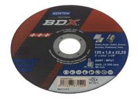 66252831541 Norton Cutting Disc Aluminium Oxide Cutting Disc, 125mm x 1mm Thick, Medium Grade, P60 Grit, 5 in pack