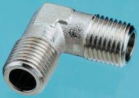 0914-00-17 Legris 0914 Series Elbow Threaded Adaptor, R 3/8 Male to R 3/8 Male, Threaded Connection Style