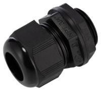 pnc34-bk080 Alpha Wire FIT Wire Management Series Slate PA 6 Cable Gland, NPT 3/4in Thread, 13mm min., 18mm max., IP66, IP68