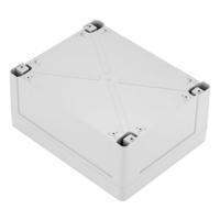 192-0697 RS PRO Grey ABS Enclosure, IP65, Grey Lid, 191.3 x 240 x 105.7mm