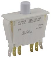 e79-40a ZF Door Micro Switch, Button, DPDT 10 A @ 250 V ac, -40 → +85°C