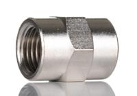 0902-00-13 Legris LF3000 Series Straight Threaded Adaptor, G 1/4 Female to G 1/4 Female, Threaded Connection Style