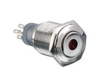 mp00451e1gn012s Arcolectric (Bulgin) Ltd MP0045/1E1 Series Illuminated Push Button Switch, Latching, Panel Mount, 16.2mm Cutout, DPDT,
