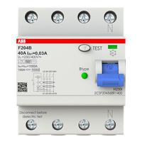 2csf204568r1400 ABB F200 RCCB, 40A, 4 Pole, 30mA, Type B, 230/400V