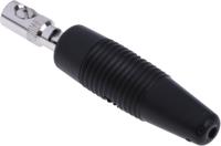 930046100 Hirschmann Test & Measurement Black Male Banana Plug, 4 mm Connector, Screw Termination, 16A, 30 V ac, 60V dc, Nickel